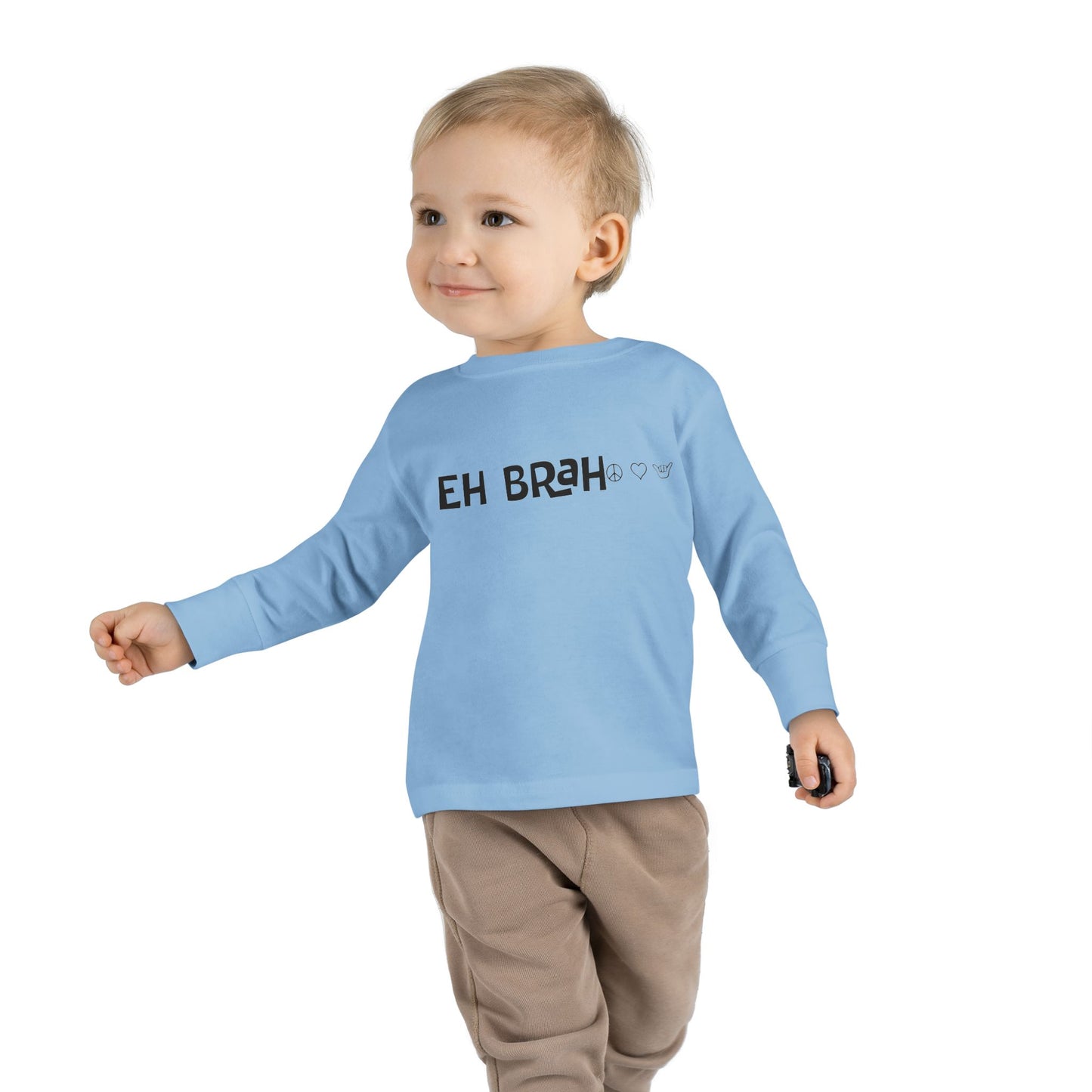 Toddler Long Sleeve Tee - EH BRAH Peace Love Shaka