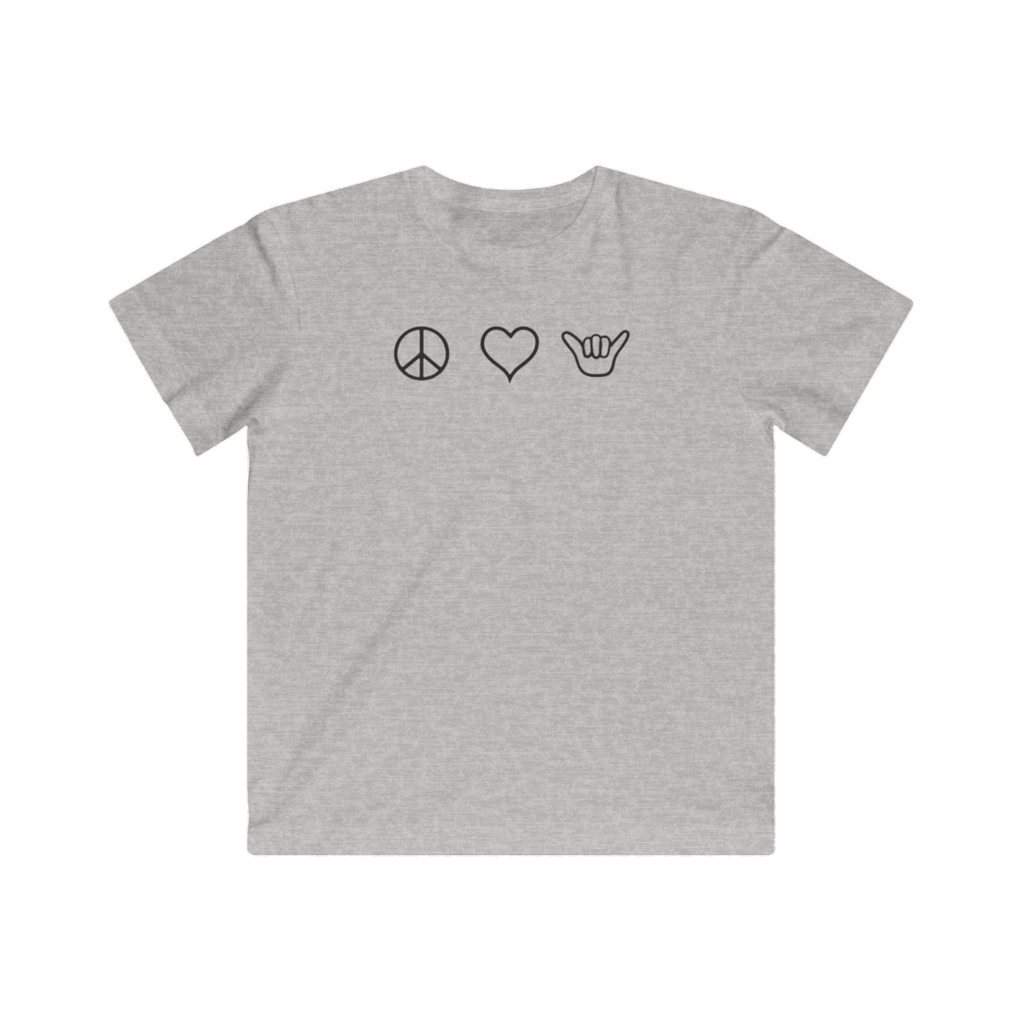 Peace Love Shaka Logo Kids Tee
