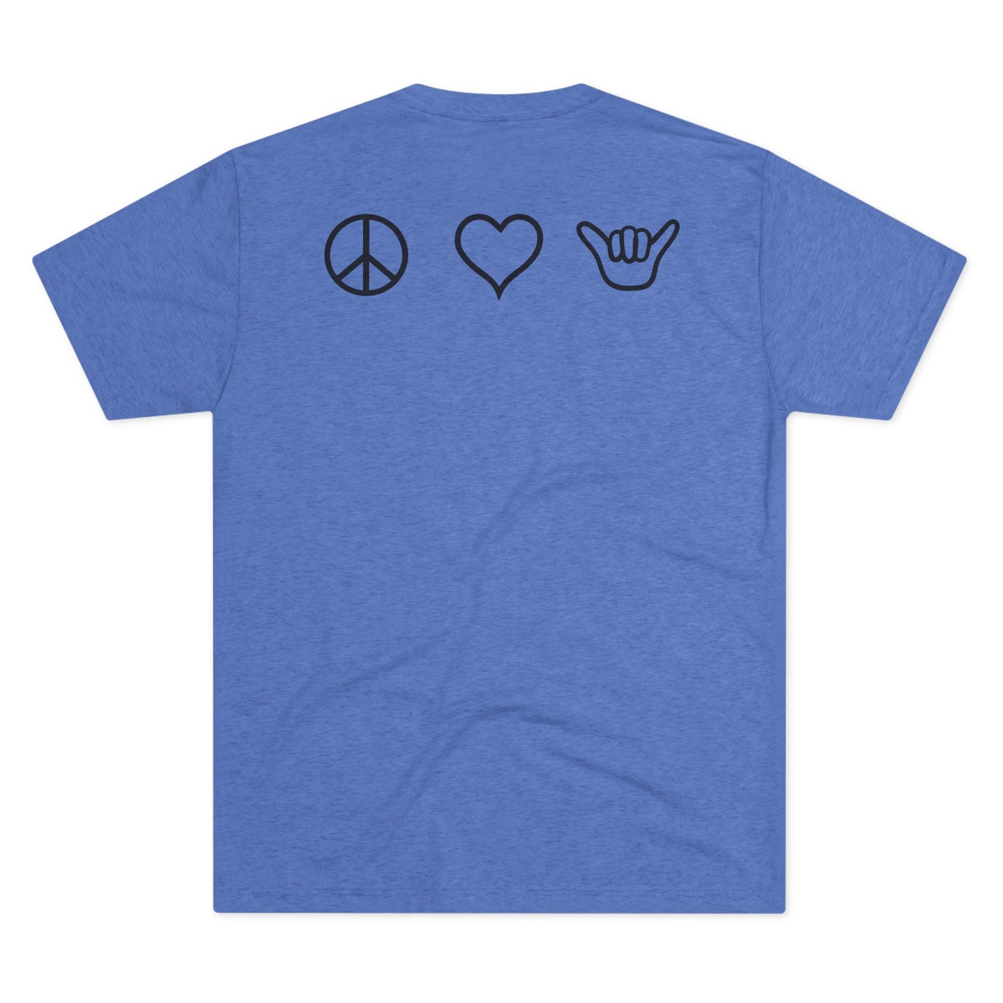 Peace Love Shaka Logo on the Backside Tee