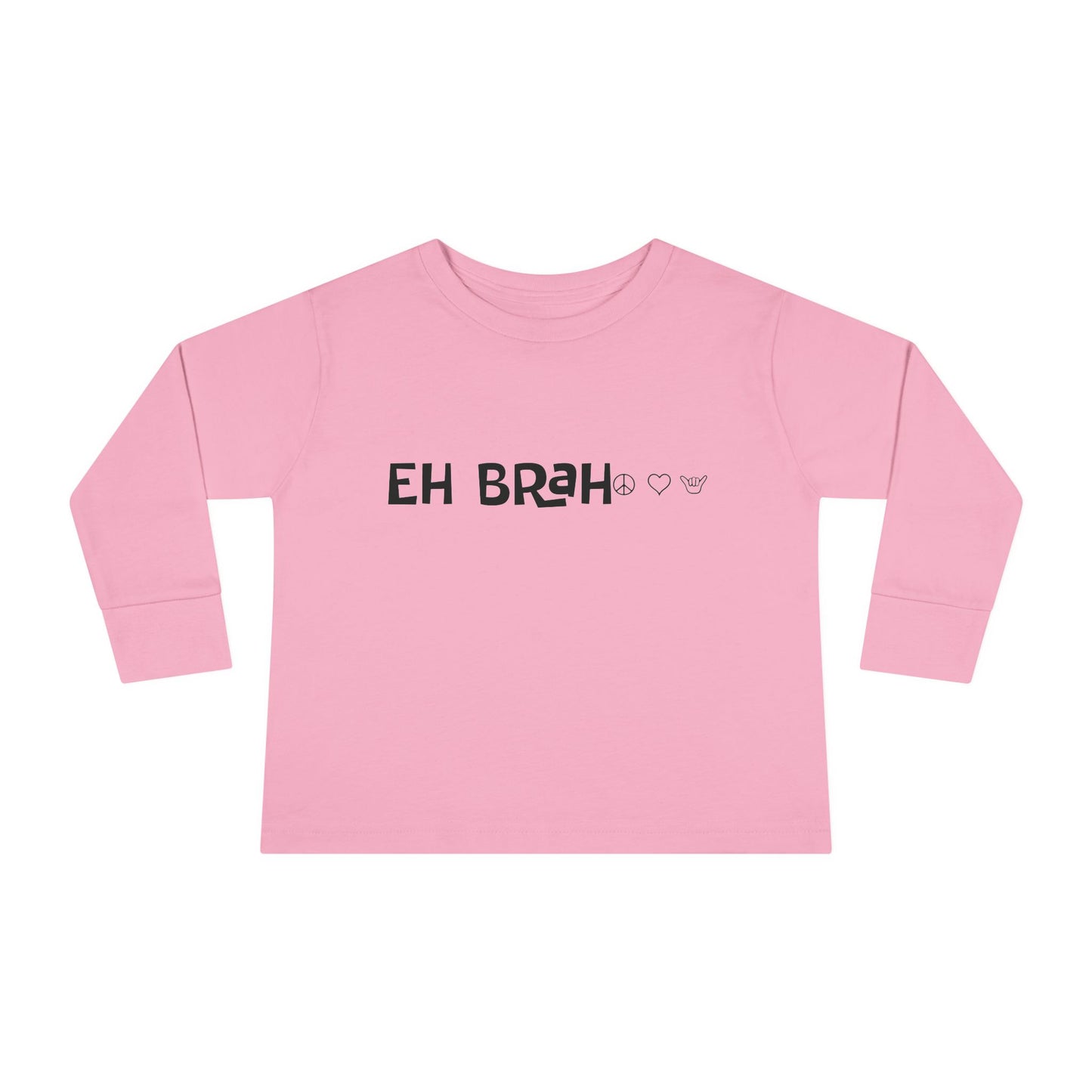 Toddler Long Sleeve Tee - EH BRAH Peace Love Shaka