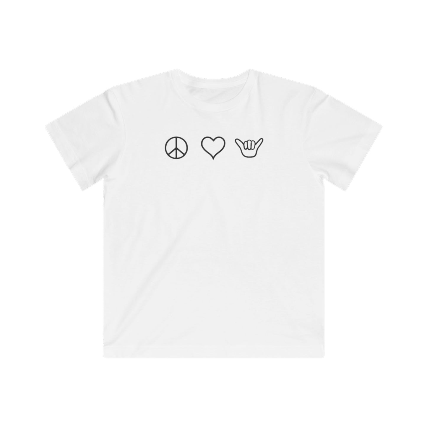 Peace Love Shaka Logo Kids Tee