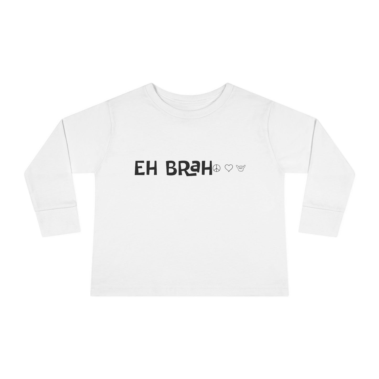 Toddler Long Sleeve Tee - EH BRAH Peace Love Shaka