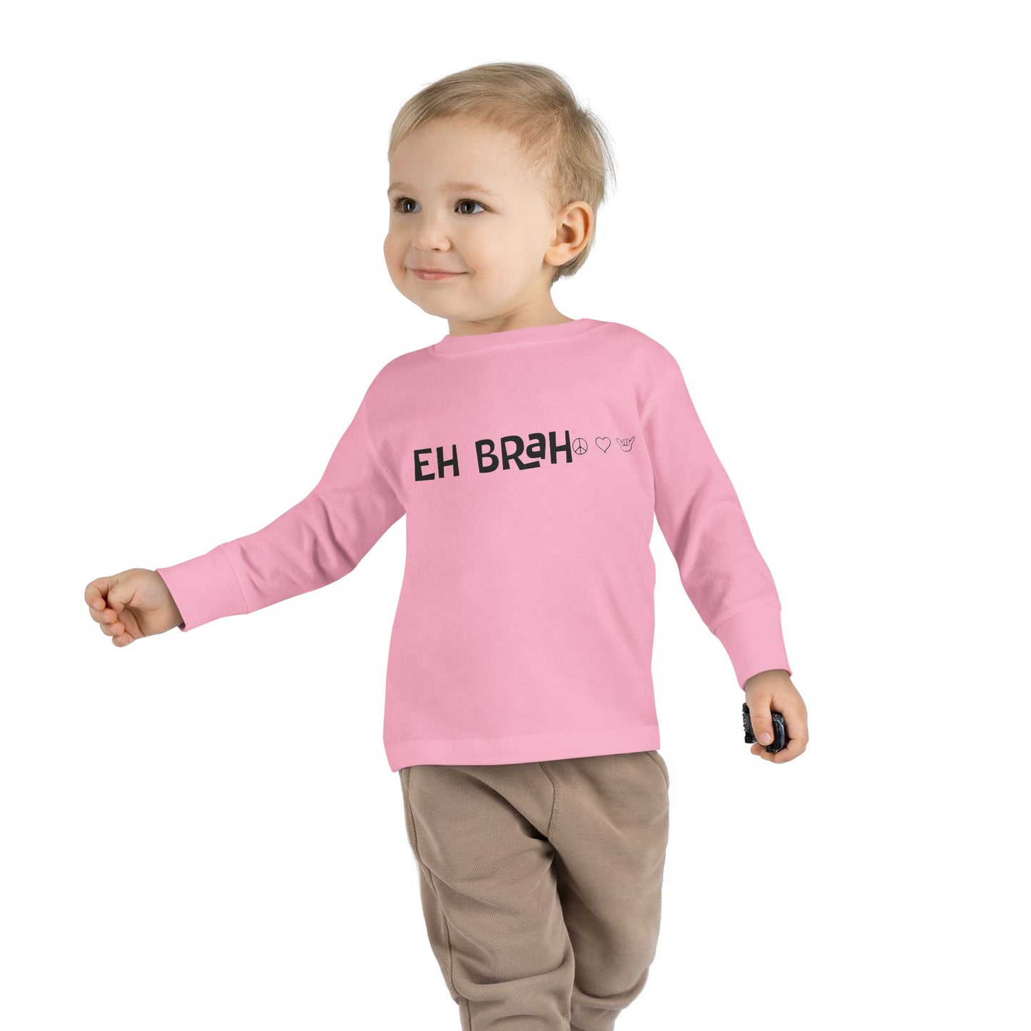 Toddler Long Sleeve Tee - EH BRAH Peace Love Shaka