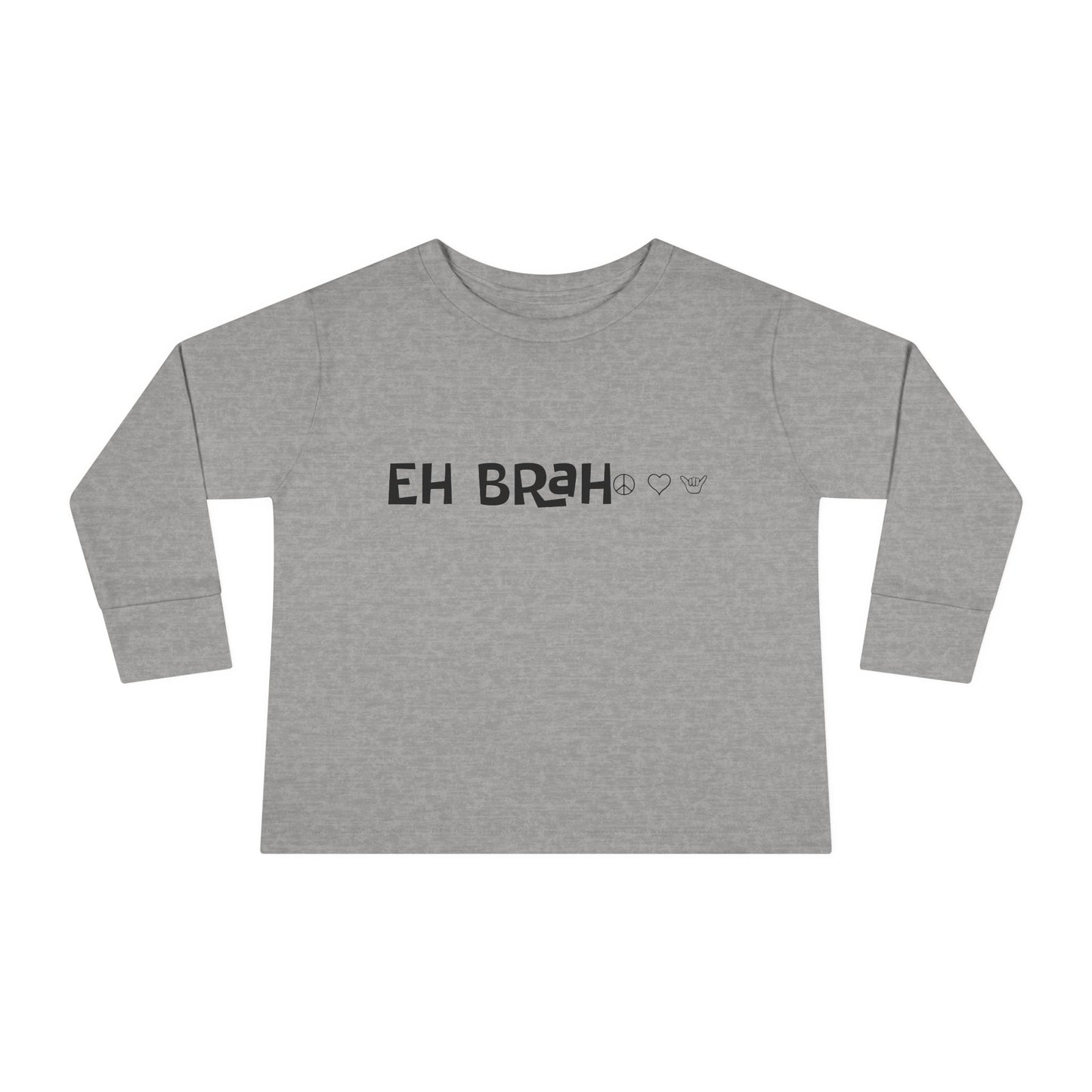 Toddler Long Sleeve Tee - EH BRAH Peace Love Shaka