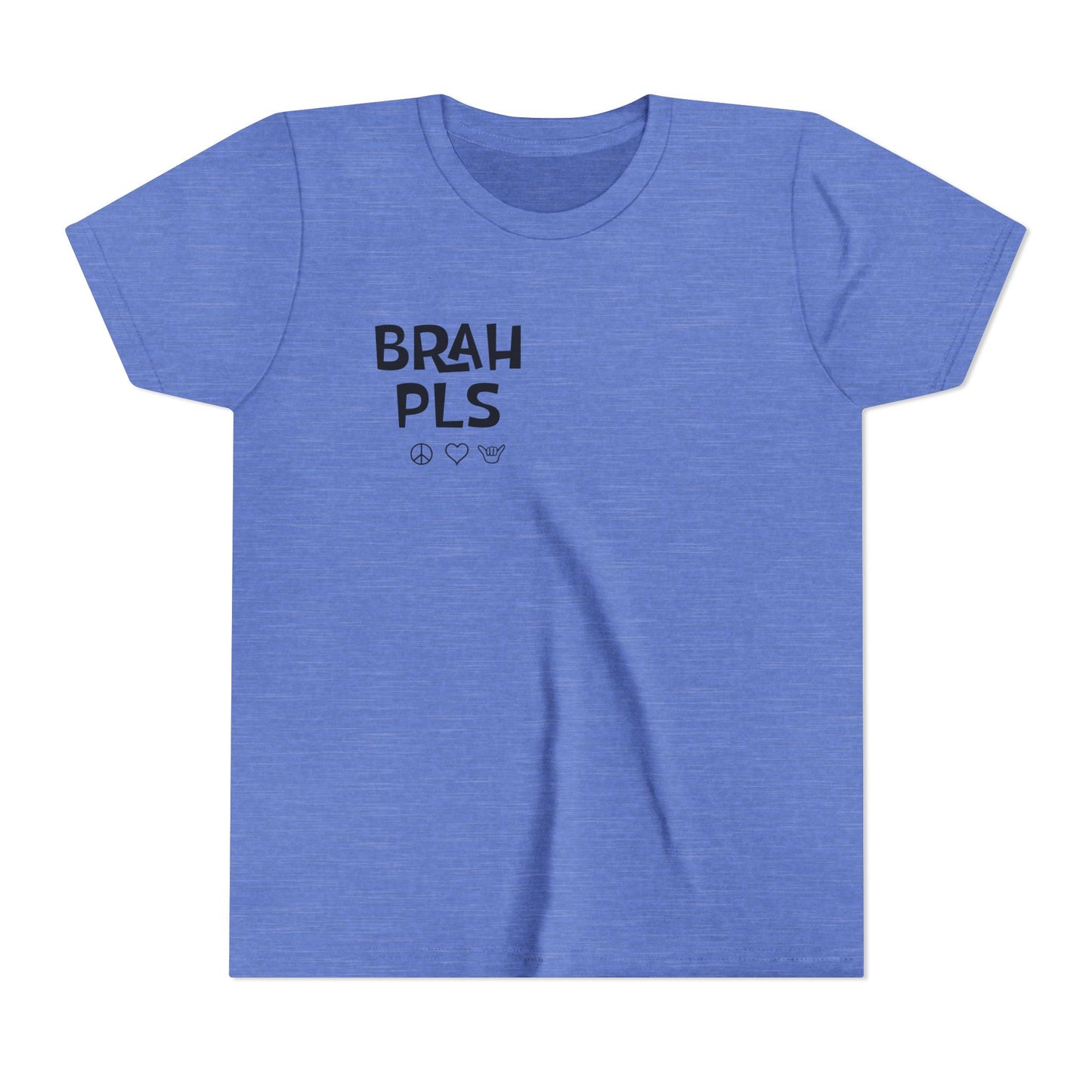 Youth Tee – "BRAH PLS" Minimalist Graphic Shirt
