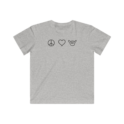 Peace Love Shaka Logo Kids Tee
