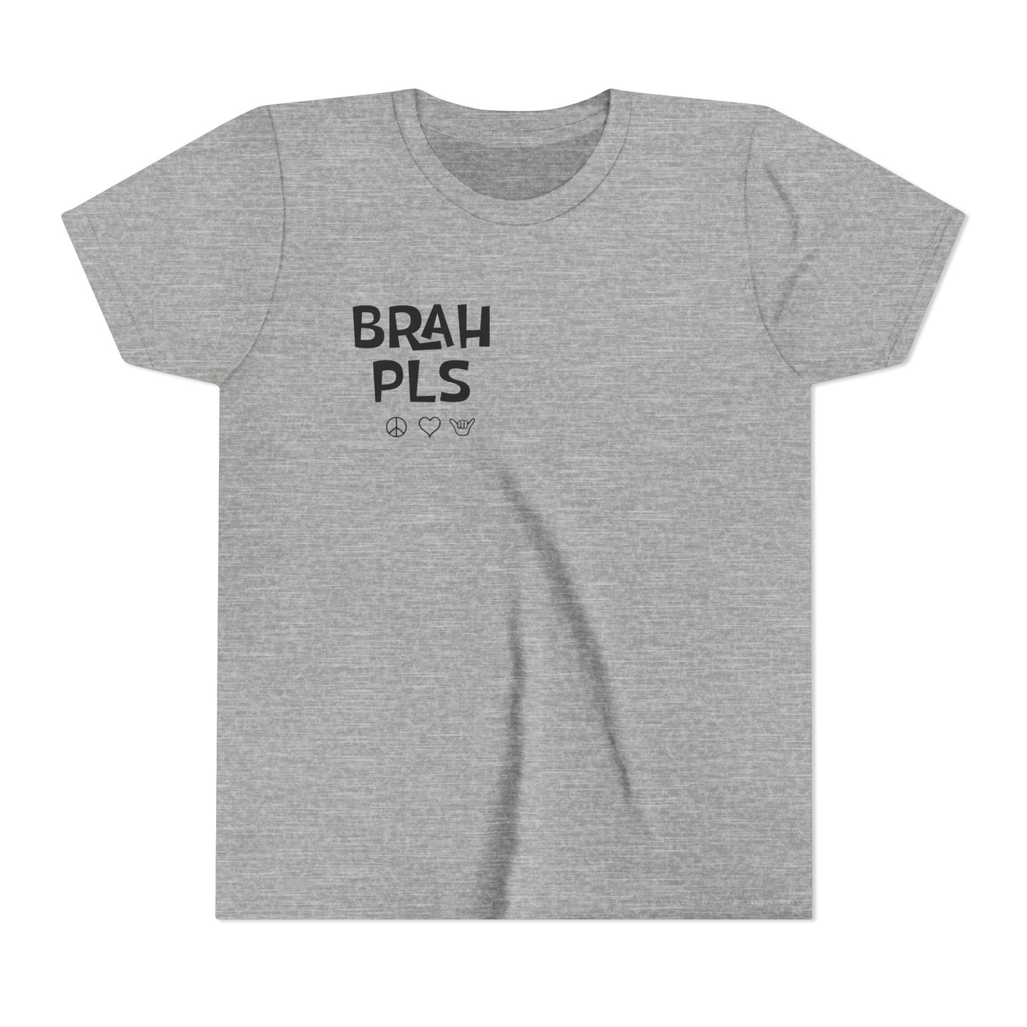 Youth Tee – "BRAH PLS" Minimalist Graphic Shirt