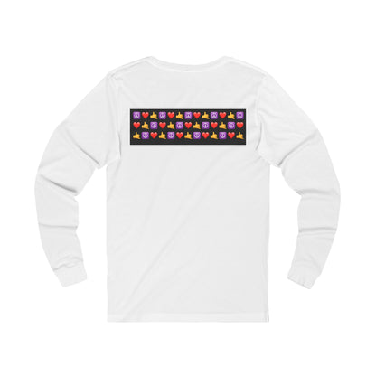 Emoji Peace Love Shaka on Repeat Long Sleeve Tee