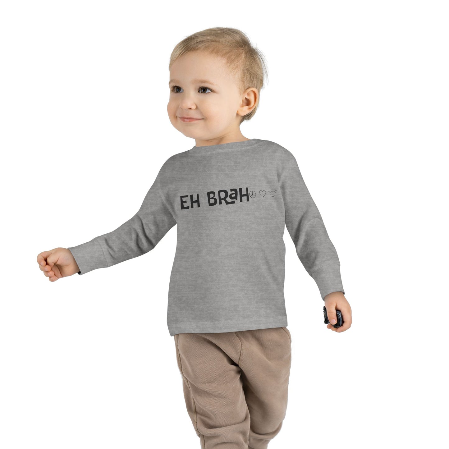 Toddler Long Sleeve Tee - EH BRAH Peace Love Shaka